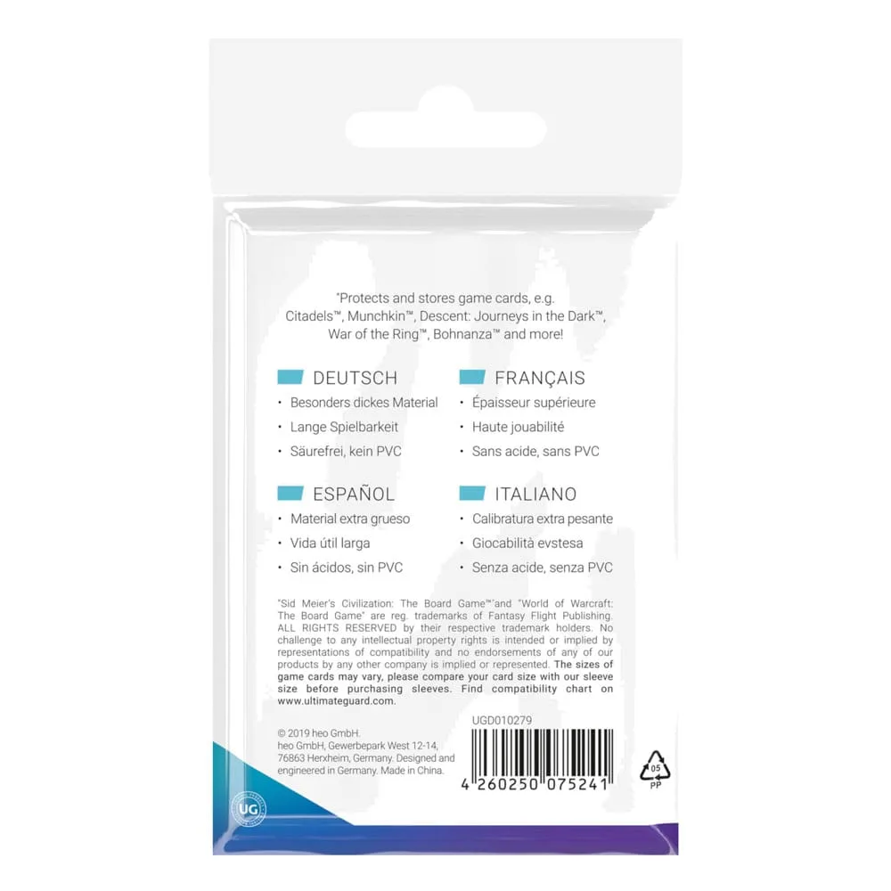 Ultimate Guard Board Game Sleeves – Standard American 60-Pack 4