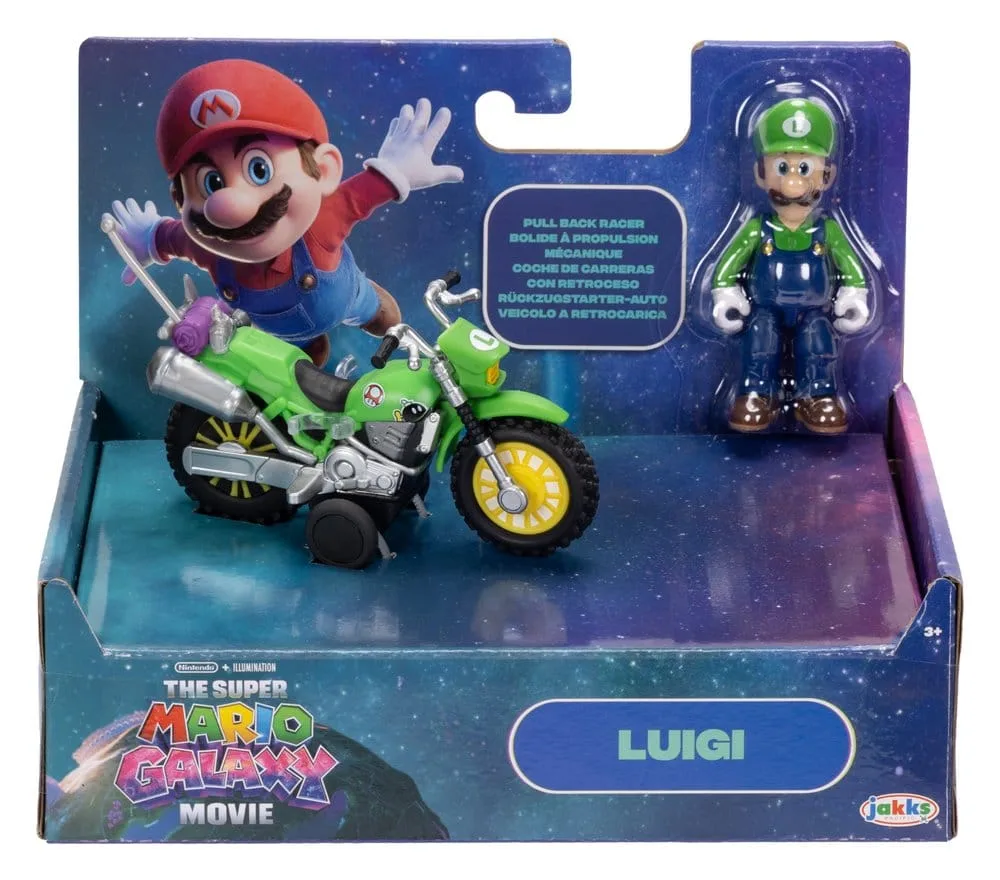 Super Mario Galaxy Movie Action Figure – Luigi with Motorcycle 6 cm 5
