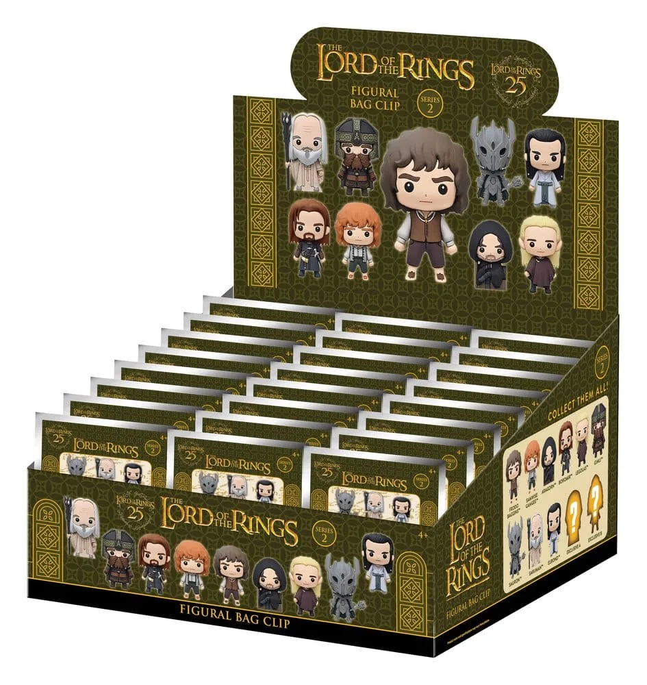 Lord of the Rings Bag Clips – Series 2 Display of 24