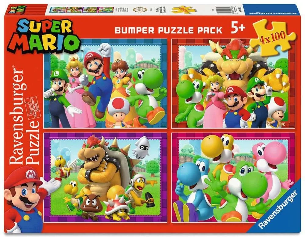 Super Mario Puzzle Set – Time for Mario 4 x 100 Pieces 1