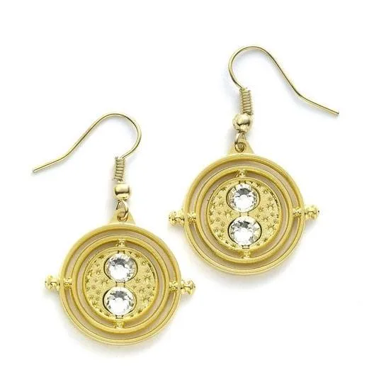 Harry Potter Earrings – Gold-Plated Time Turner 20 mm