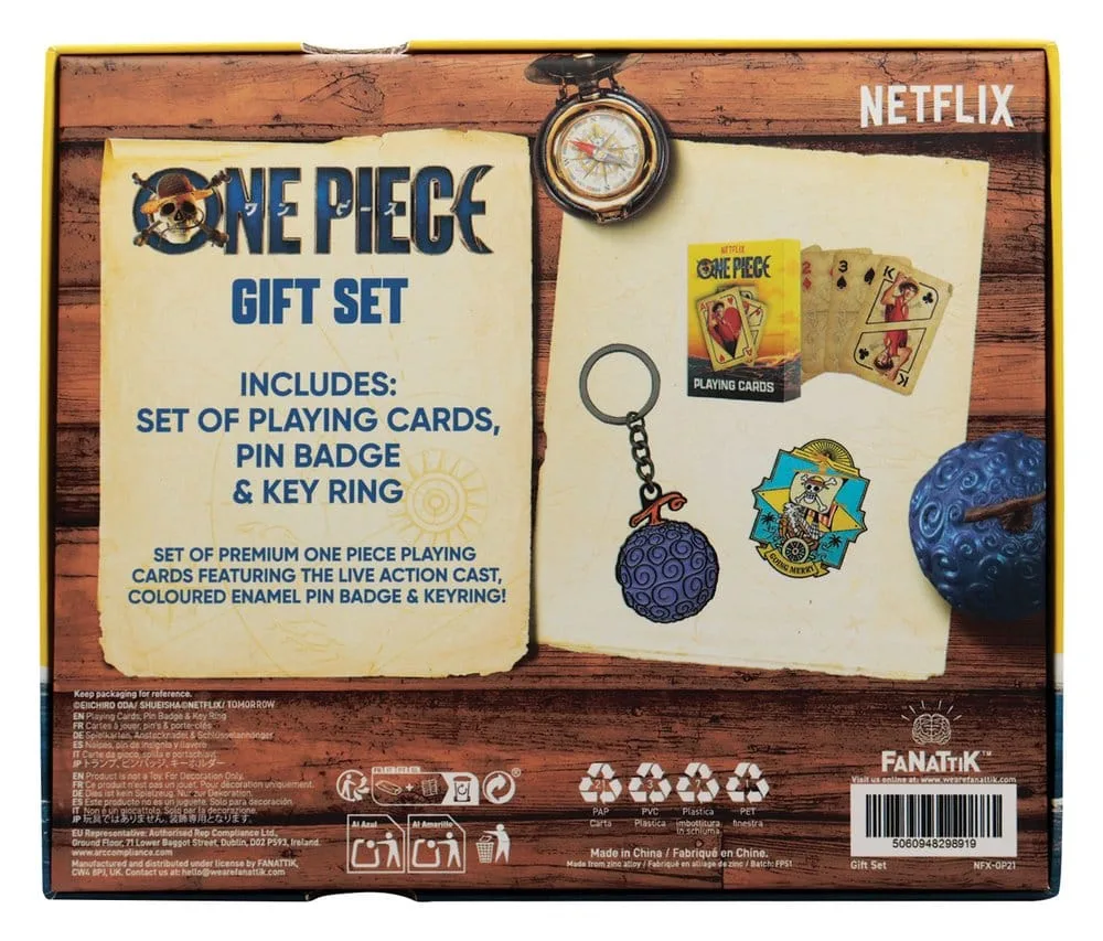 One Piece Gift Set – Playing Cards Going Merry Pin and Keyring 3
