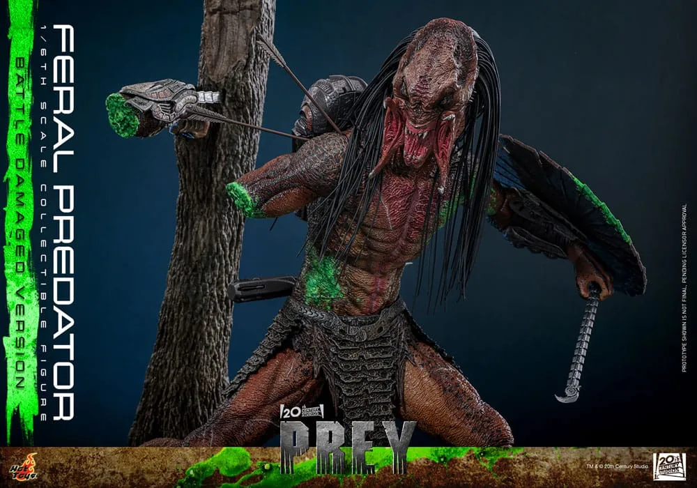 Prey Action Figure – Battle Damaged Feral Predator 37 cm 4