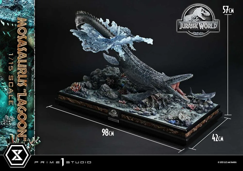 Jurassic World Statue – Mosasaurus Lagoon Bonus Version 57 cm 8
