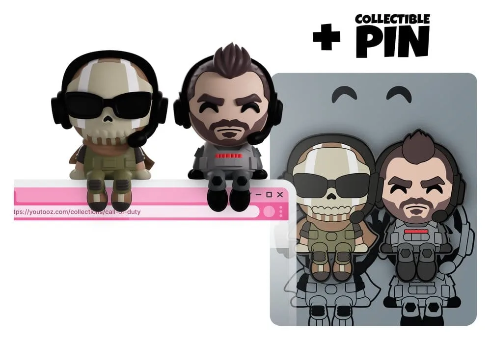 Call of Duty Vinyl Figures – Ghost & Soap Monitor Buddiez 4