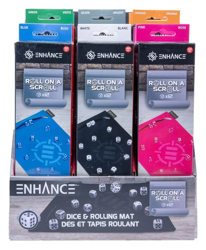 Enhance Tabletop Dice Accessory Display – Roll on a Scroll 18 Units 2