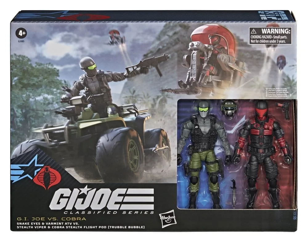 G.I. Joe Figure and Vehicle Set – Snake Eyes vs Stealth Viper 15 cm 6