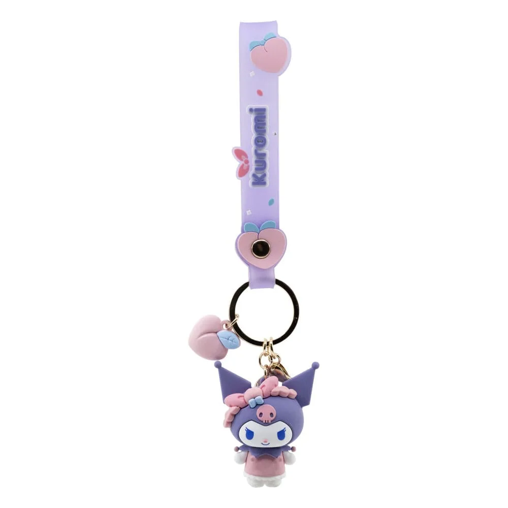 Sanrio Keychains – Peach Series Hand Strap Display of 12 6