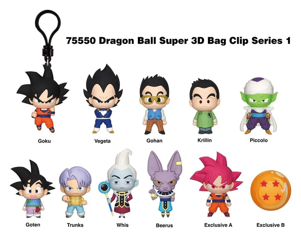 Dragon Ball Super Bag Clips – Series 1 Display of 24 2