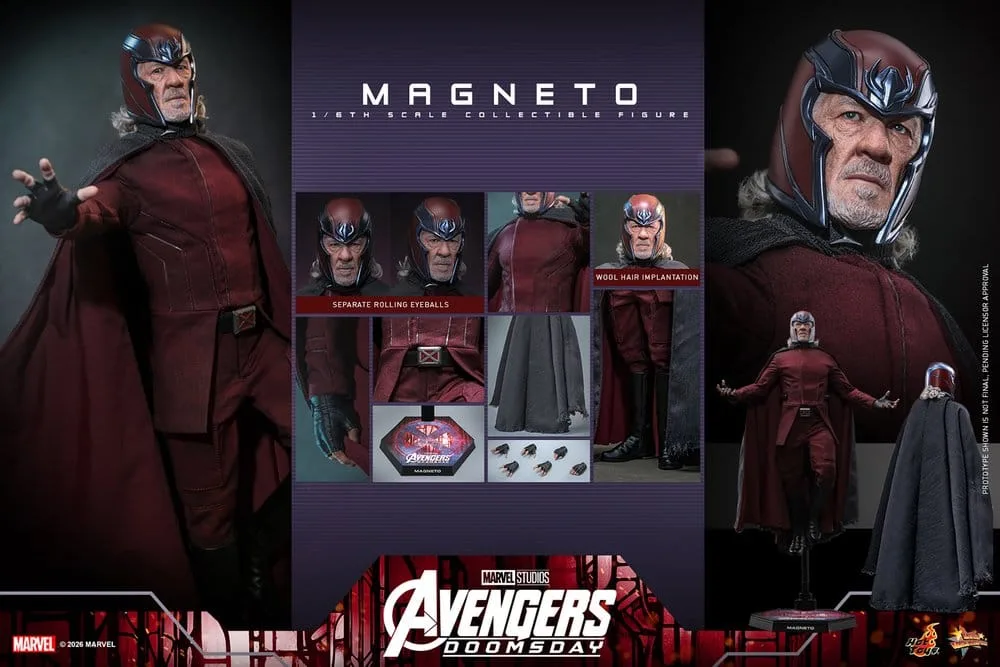 Avengers Doomsday Action Figure – Magneto 1/6 30 cm 21
