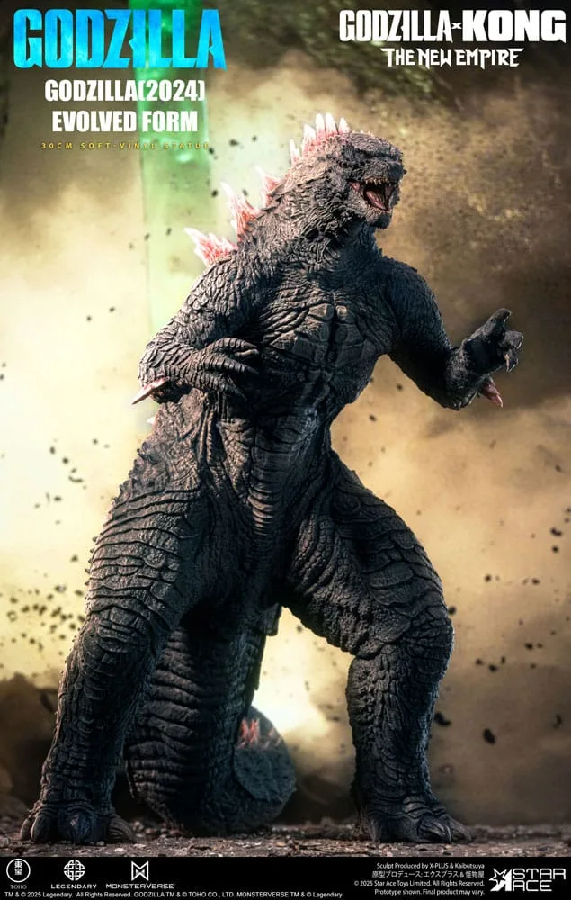 Godzilla Vinyl Statue – Evolved Deluxe Light-Up 2024 30 cm