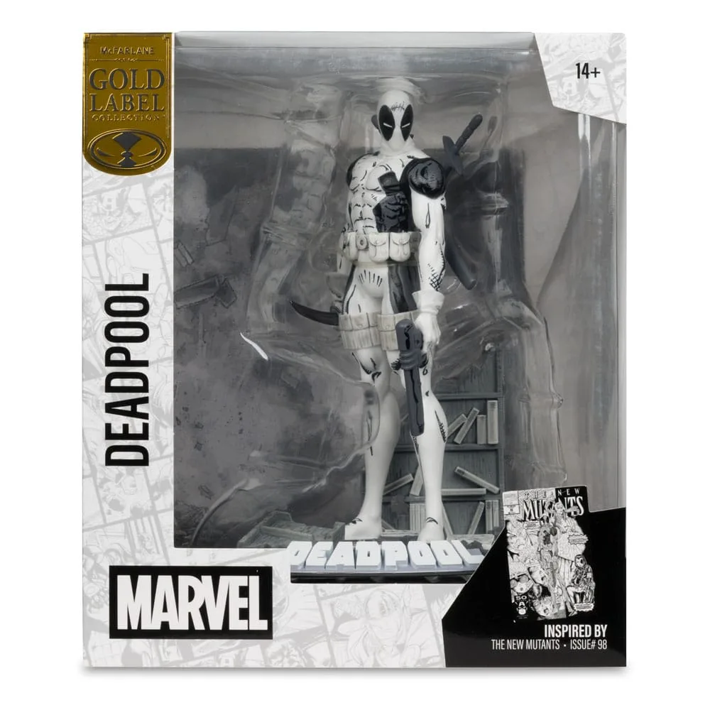 Marvel PVC Statue – Deadpool Line Art Gold Label 17 cm 8