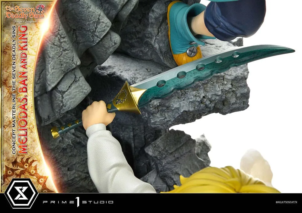 Seven Deadly Sins Statue – Meliodas, Ban and King 55 cm 12