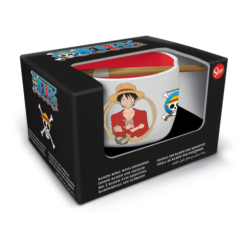 One Piece Ramen Bowl – Classic with Chopsticks 0.5 L