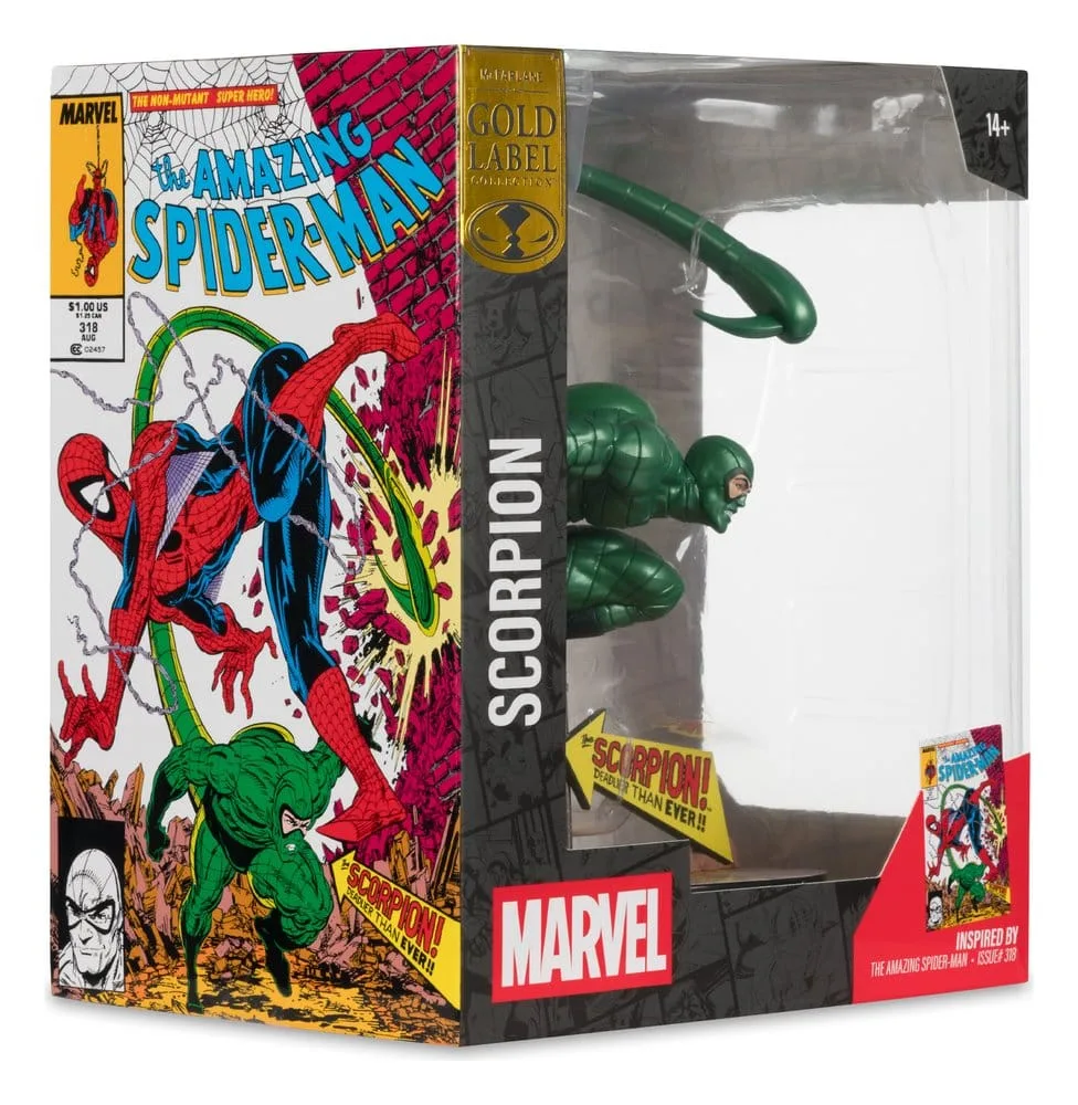 Marvel PVC Statue – Scorpion Metallic Gold Label 18 cm 8