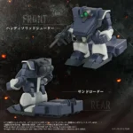 Armored Trooper Votoms Actionfigur – AT-08 Zwerg Sand Loader 7 cm 7