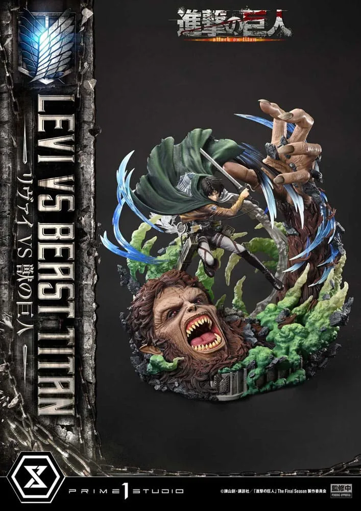 Attack on Titan Statue – Levi Versus Beast Titan 73 cm