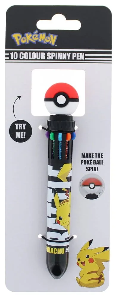 Pokémon Multicolour Pen – 10-in-1 Spinny Pokéball 1