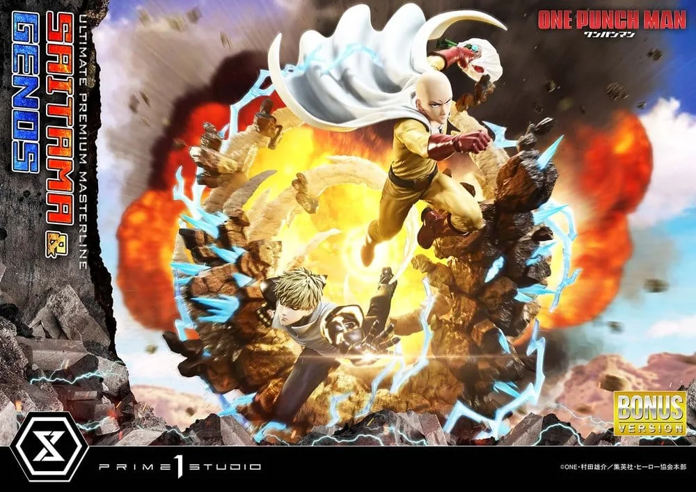 One-Punch Man Statue – Saitama & Genos DX Bonus 73 cm 3