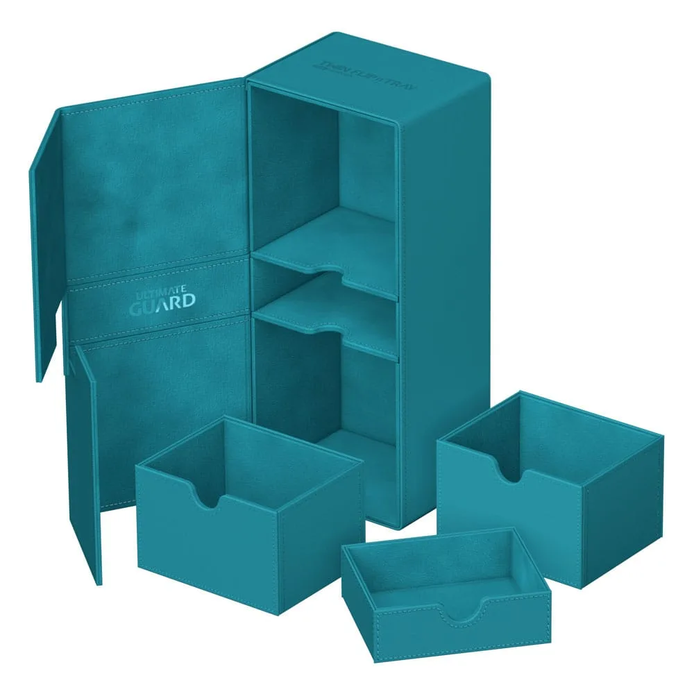 Ultimate Guard Deck Box – Twin Flip’n’Tray 266+ Xenoskin Petrol