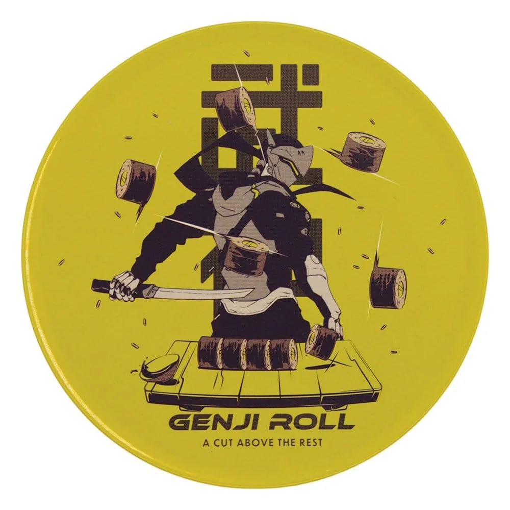 Overwatch Coaster Set – 4 Metal Character Designs 9 cm 3