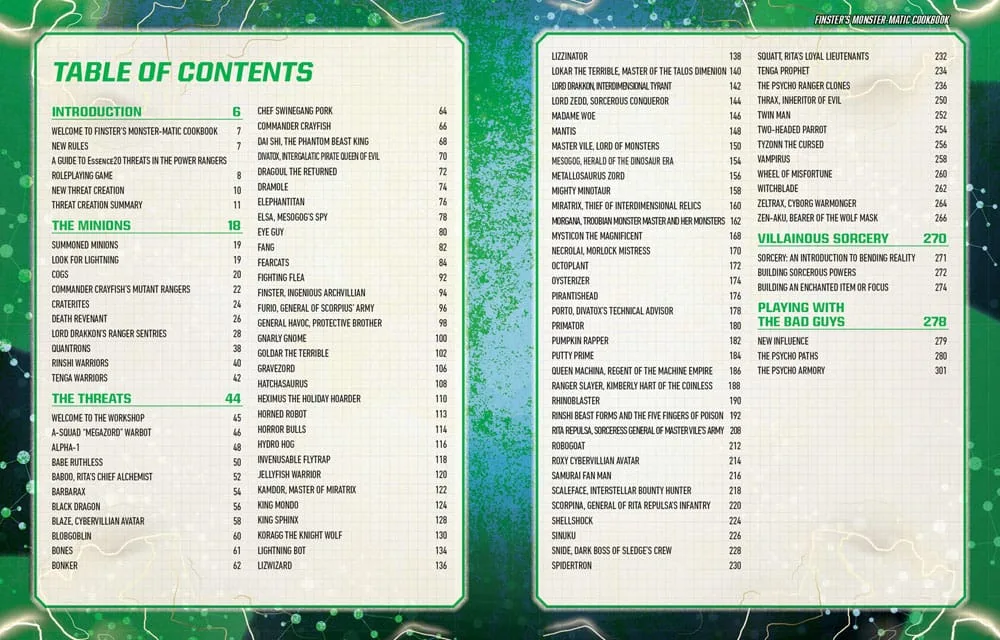 Power Rangers RPG Sourcebook – Finster’s Monster-Matic Cookbook 7