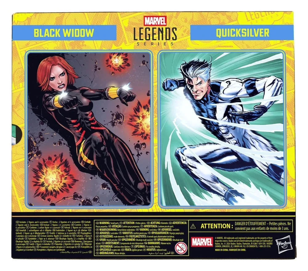 Avengers Actiefiguren – Black Widow & Quicksilver 2-pack 15 cm 7