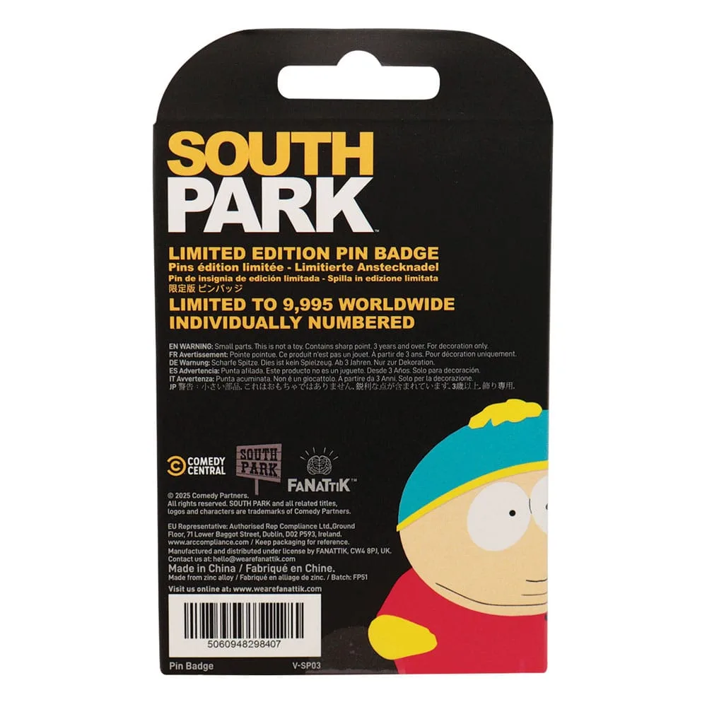 South Park Pin Badge – Limited Edition Police Cartman 45 x 39 mm 2