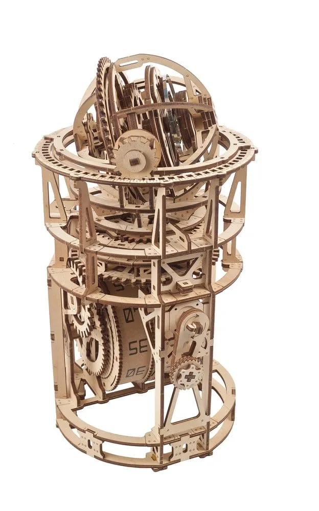 Ugears Wooden Model Kit – Sky Watcher Tourbillon Table Clock 11