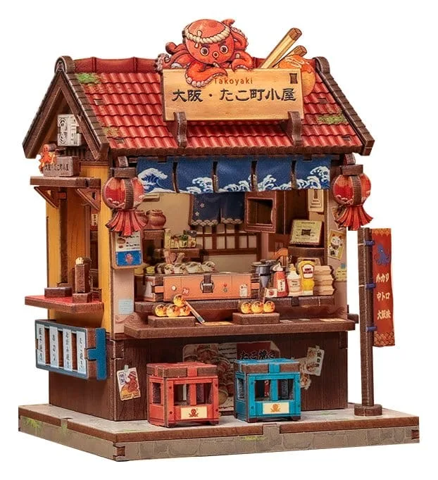 CuteBee Miniaturhaus-Bausatz – Osaka Takoyaki 12 x 9 cm 5