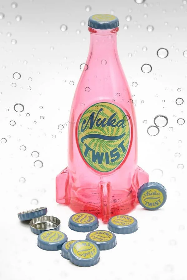 Fallout Replica Bottle Set – Nuka Twist with 10 Caps 3