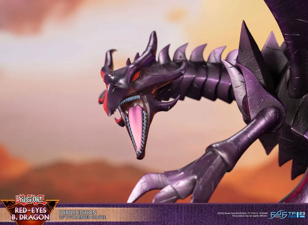 Yu-Gi-Oh Statue – Red-Eyes B. Dragon Purple 33 cm 4