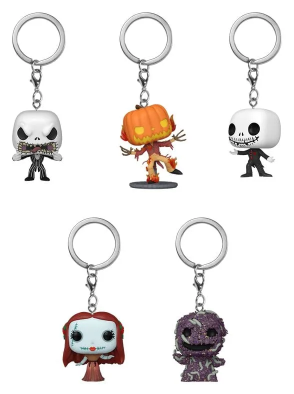 Nightmare Before Christmas Keychains – POP Display of 12 4 cm 2