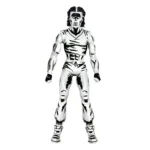 TMNT Action Figure – Casey Jones Black and White 18 cm 1