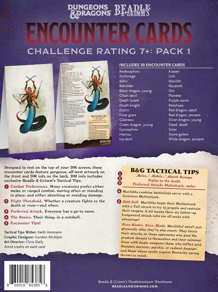 Dungeons & Dragons Encounter Cards – CR 7+ Pack 1 7