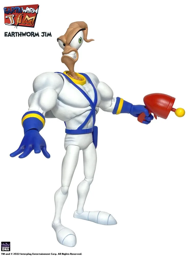 Earthworm Jim Action Figure – Wave 1 with Snot 15 cm 6
