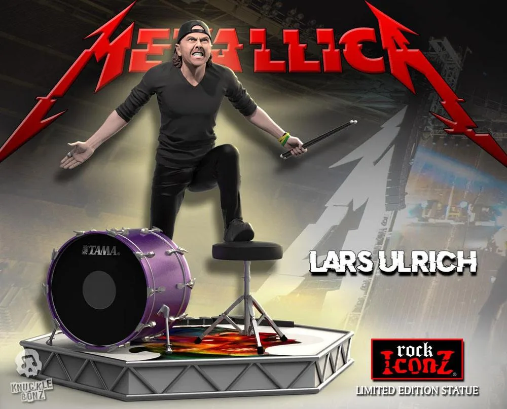 Metallica Rock Iconz Statue – Lars Ulrich Limited Edition 22 cm 12