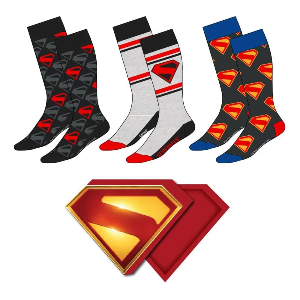 DC Comics Socks – Superman 3-Pack EU 38-45