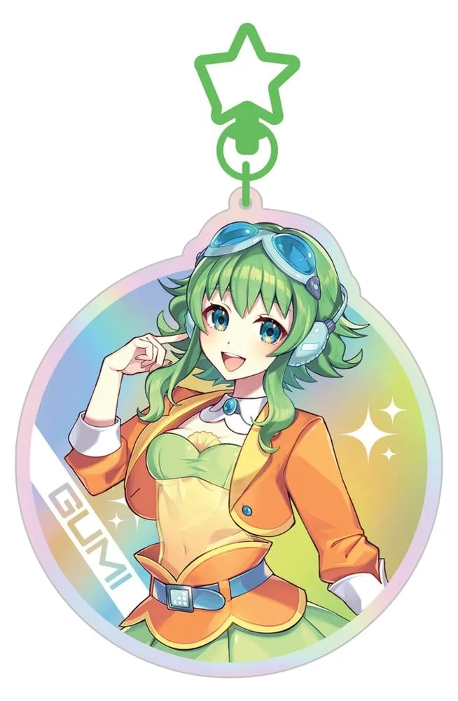 Vocaloid Megpoid Keyring – Gumi SynthV 1 Holographic