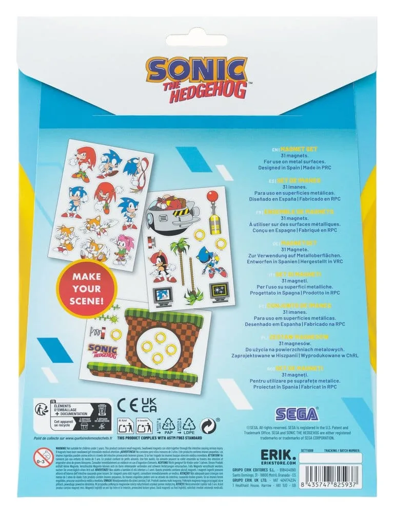 Sonic Magnet Set – Die-Cut Scene Pieces 2