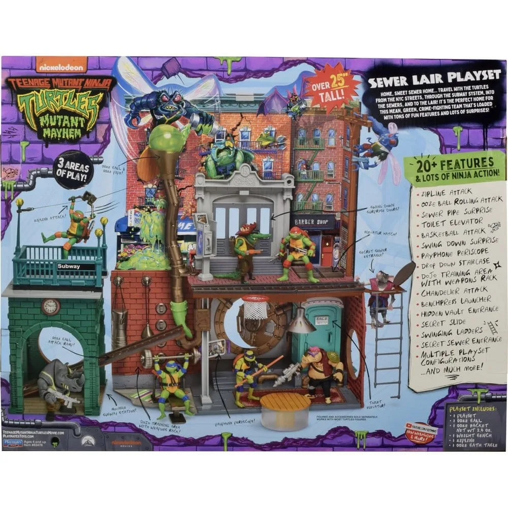 TMNT Mutant Mayhem Playset – Sewer Lair New Version 3