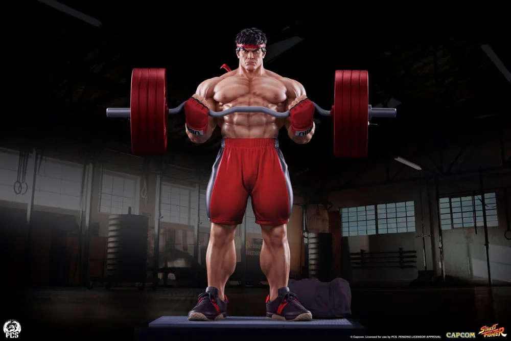 Street Fighter Statue – Ryu Powerlifting 1/4 Scale 53 cm 3