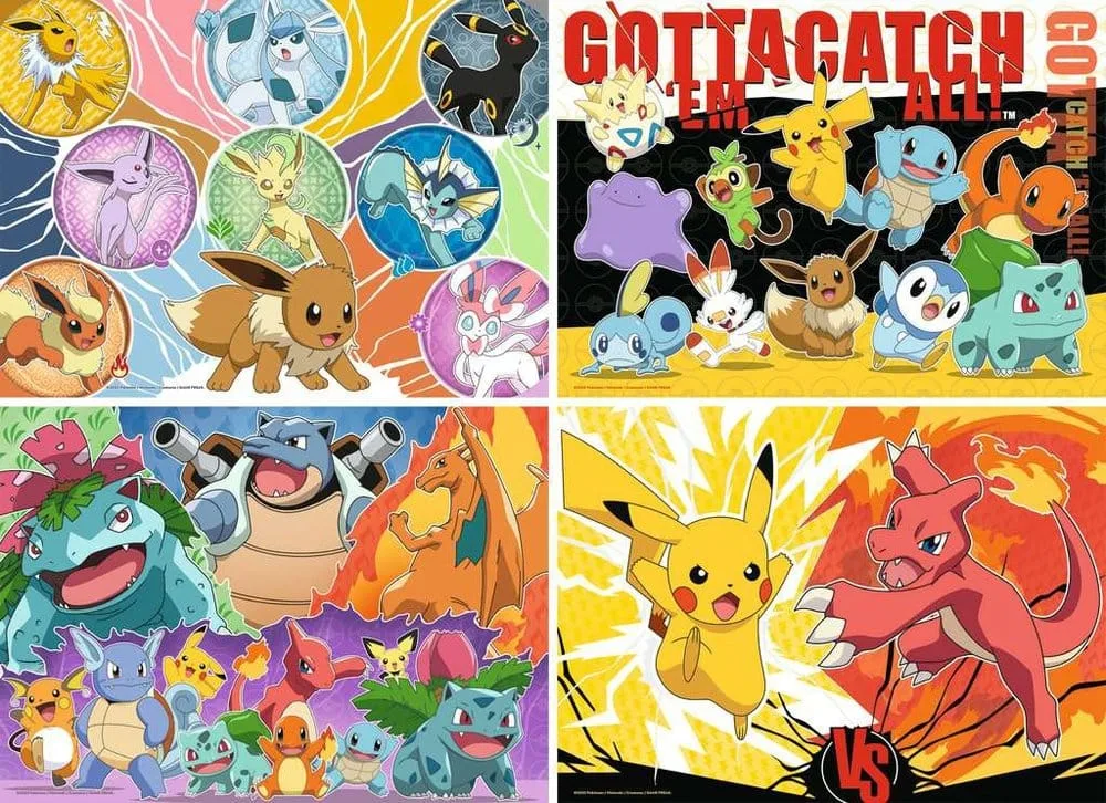 Pokémon Puzzle Set – Buddies 4 x 100 Pieces 2
