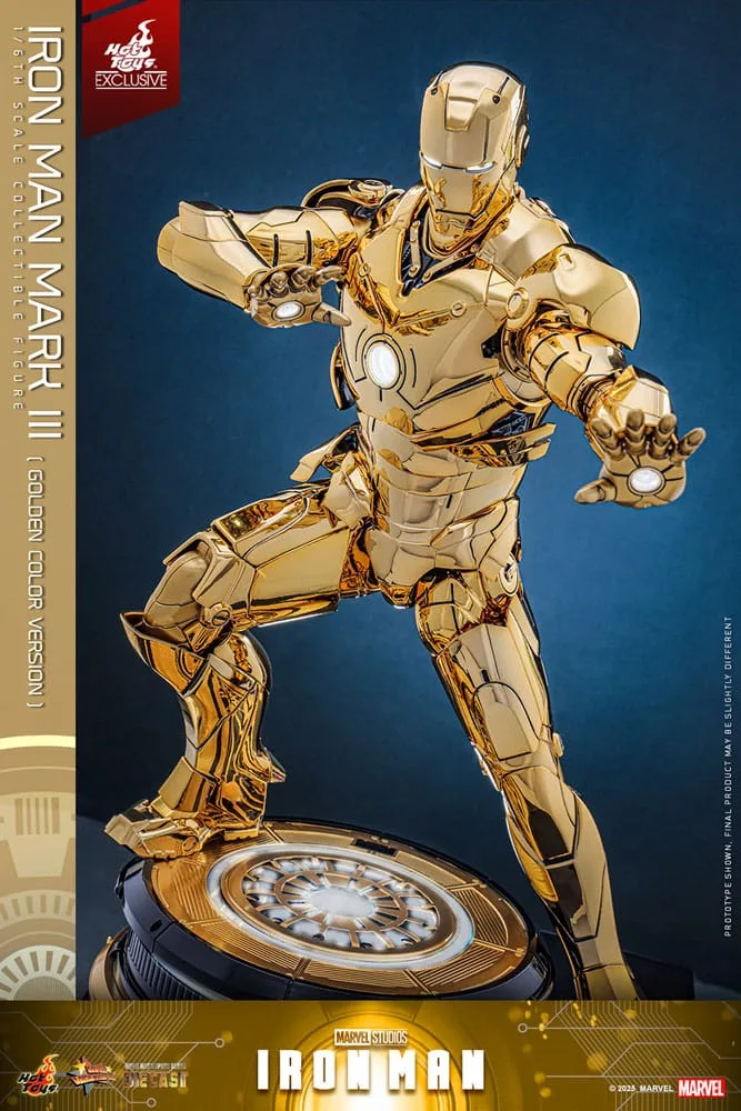 Iron Man Action Figure – Mark III Gold Version 1/6 33 cm 12