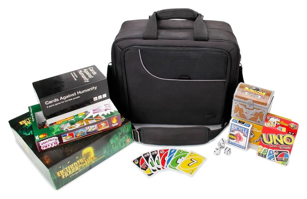 Tabletop Board Game Shoulder Bag – USA Gear Black 2