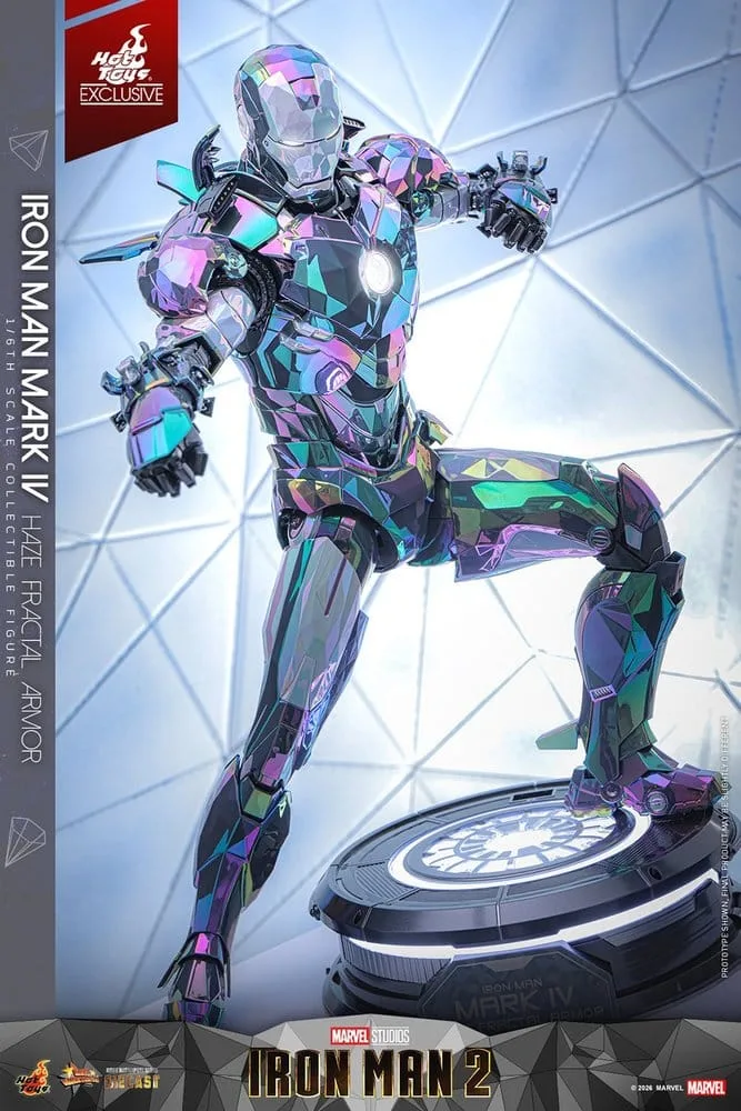 Iron Man 2 Action Figure – Mark IV Haze Fractal Armor 33 cm 16