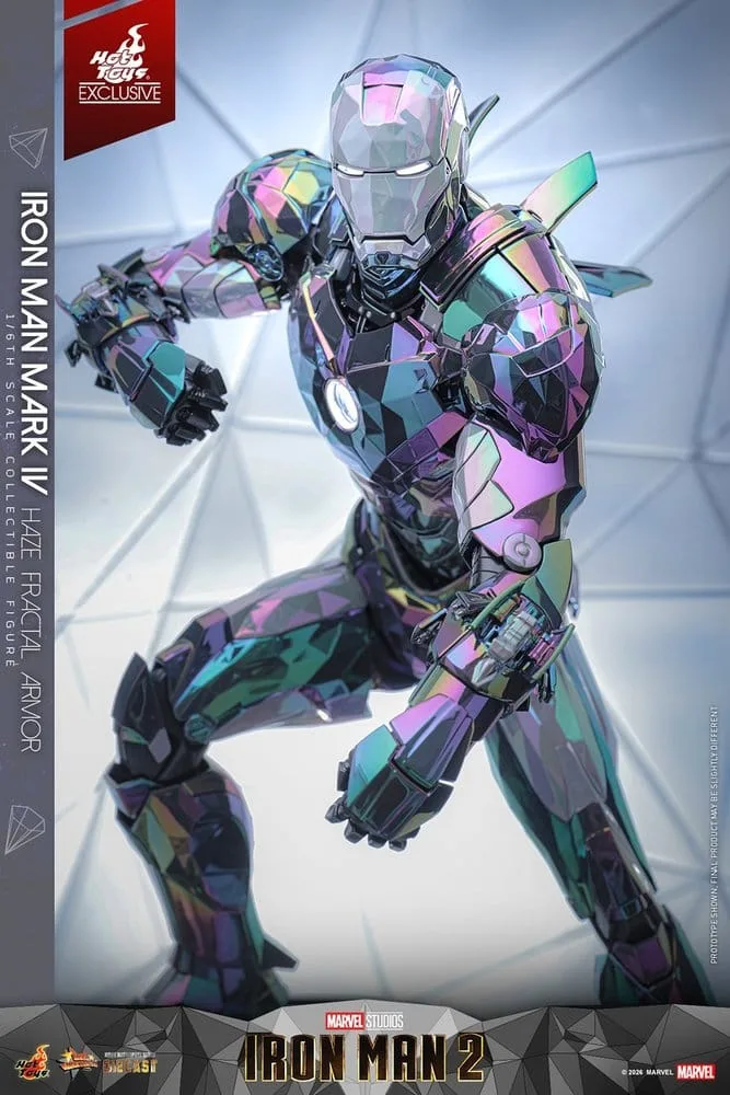 Iron Man 2 Action Figure – Mark IV Haze Fractal Armor 33 cm 18