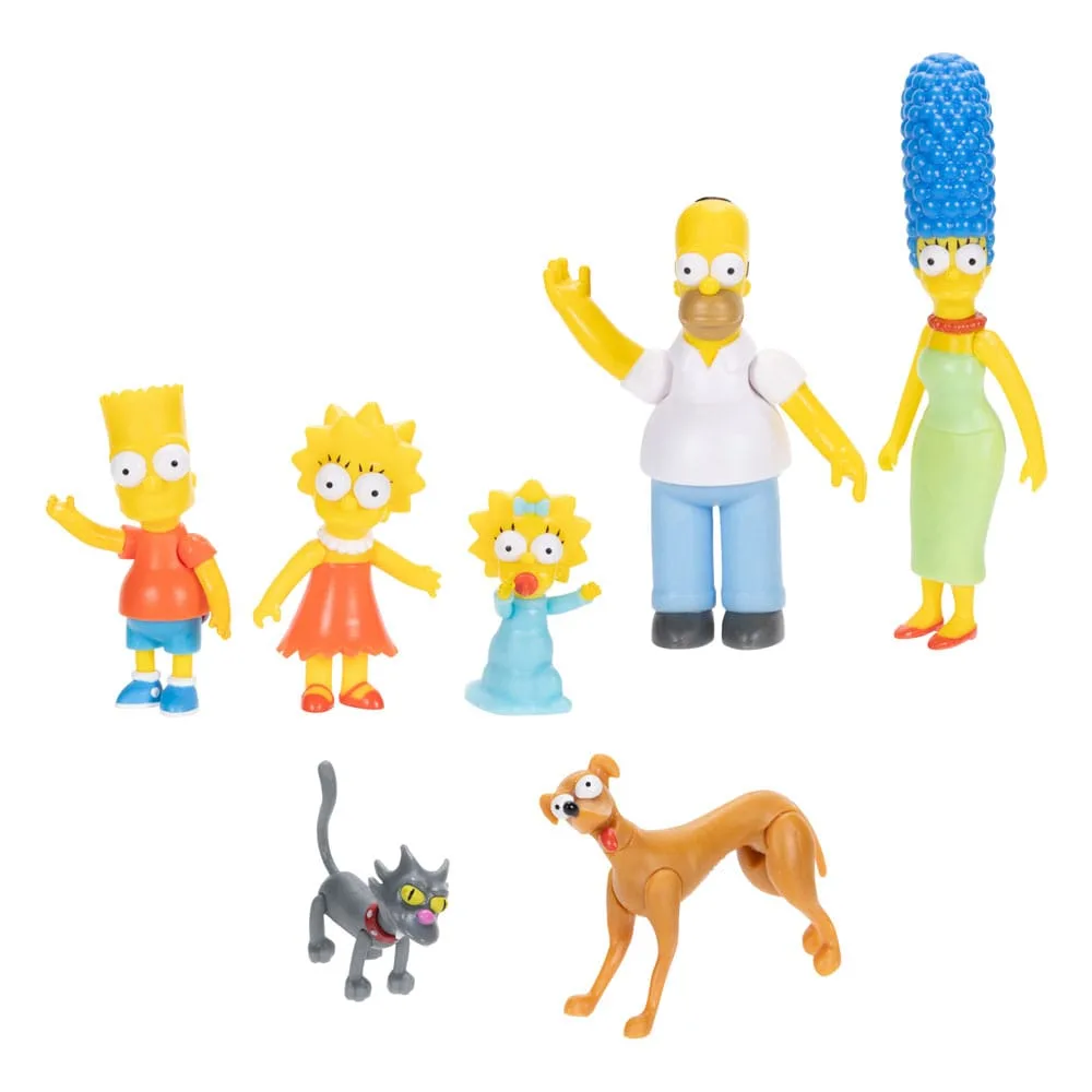 The Simpsons Mini Figures – Family and Pets 7-Pack 6 cm