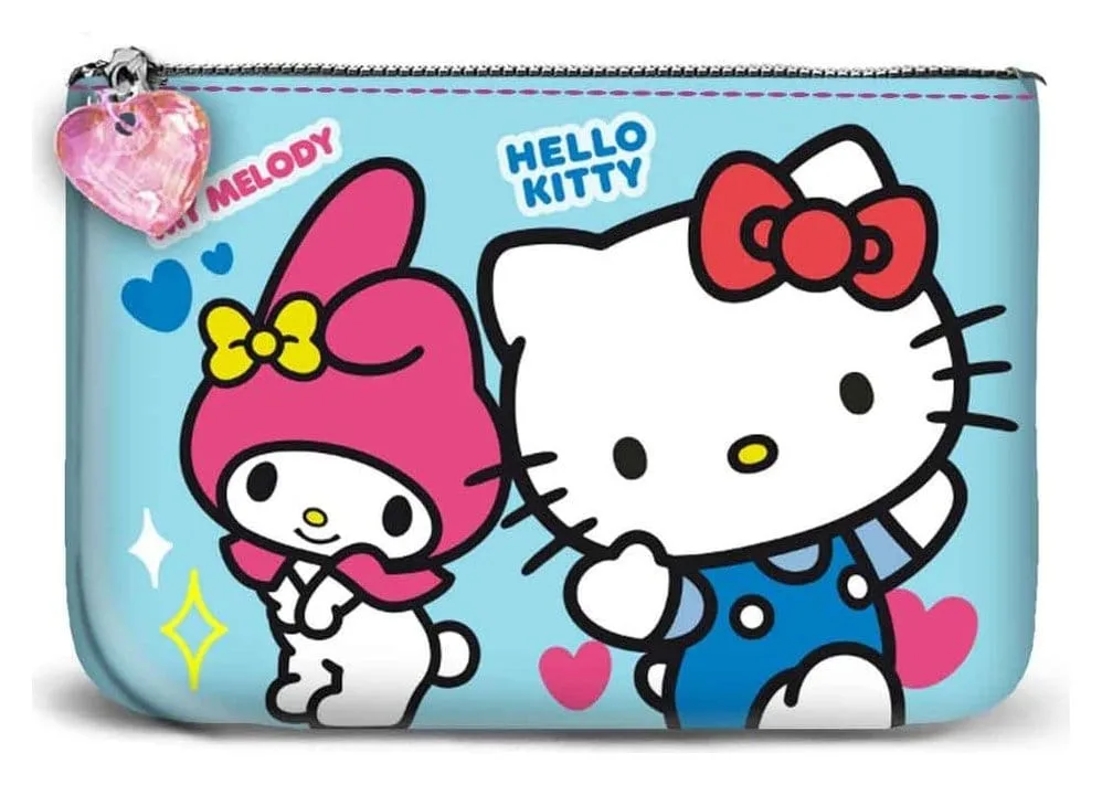Sanrio Coin Purse – Hello Kitty Friendship Blue 9 x 12 x 2 cm