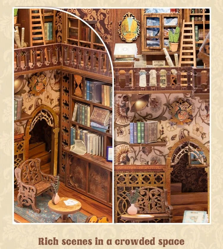 Book Nook Model Kit – CuteBee Eternal Bookstore 23 x 11 cm 12